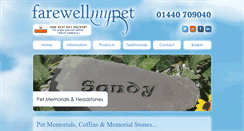 Desktop Screenshot of farewellmypet.co.uk